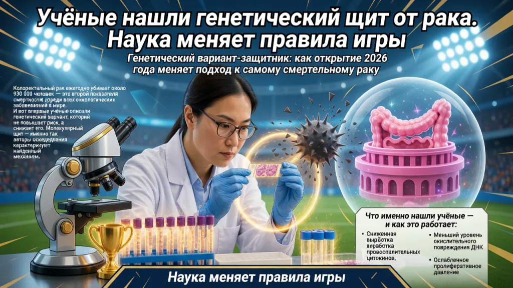 Учёные нашли генетический щит от рака. Наука меняет правила игры